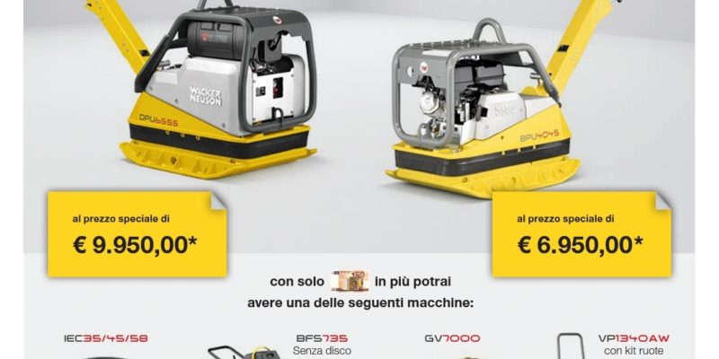 COMPATTIAMO I PREZZI WACKER NEUSON
